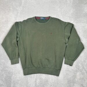 Vintage Polo Ralph Lauren Small Pony Sweatshirt Crewneck Size‎ Medium Y2K